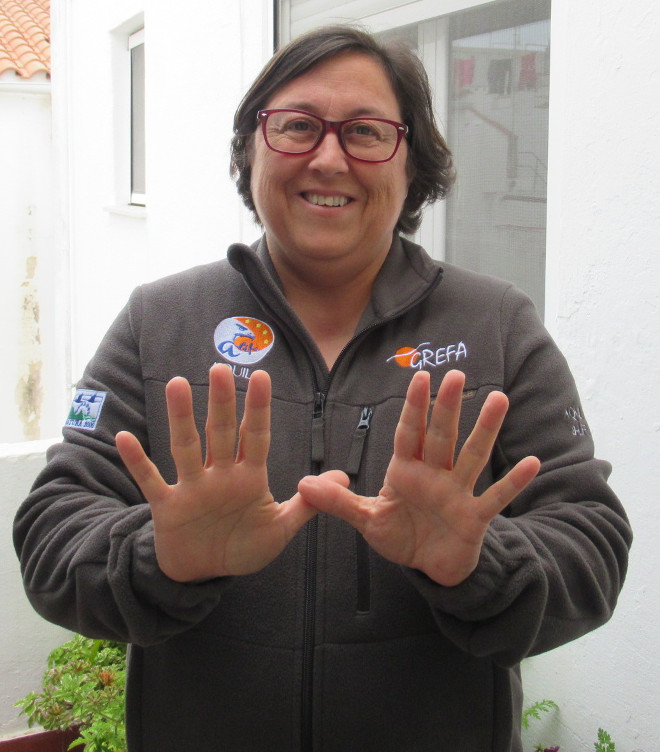 Carlota Viada, bióloga de AQUILA a-LIFE, saluda desde Menocar en el Día Europeo de la Red Natura 2000.