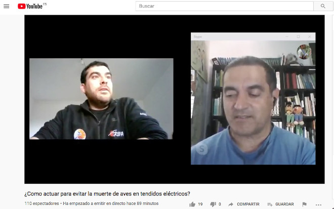 Juan José Iglesias (izquierda) y Justo Martín (derecha), en la charla on-line de AQUILA a-LIFE.